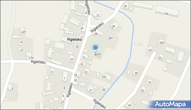 Rgielsko, Rgielsko, 30, mapa Rgielsko