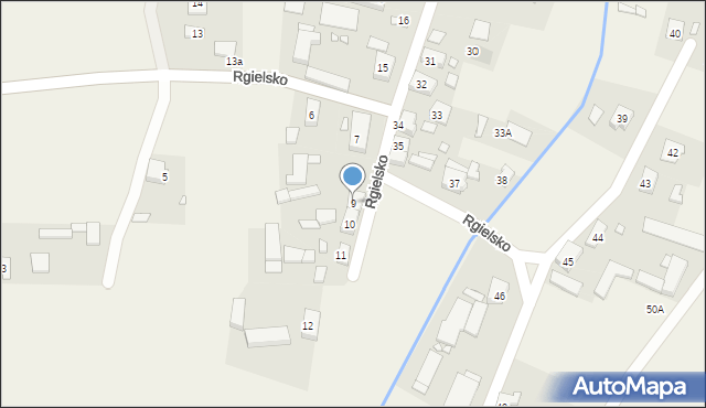 Rgielsko, Rgielsko, 9, mapa Rgielsko