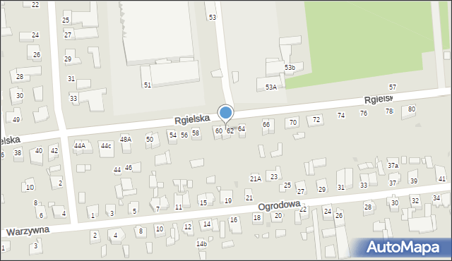 Wągrowiec, Rgielska, 60A, mapa Wągrowiec