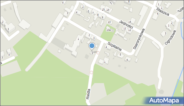 Dobiegniew, Riedla, 2, mapa Dobiegniew