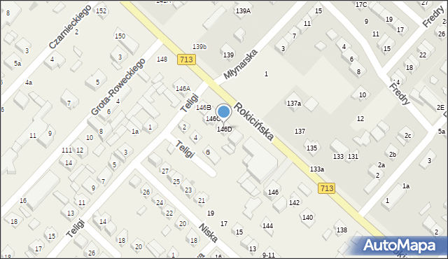 Andrespol, Rokicińska, 146D, mapa Andrespol