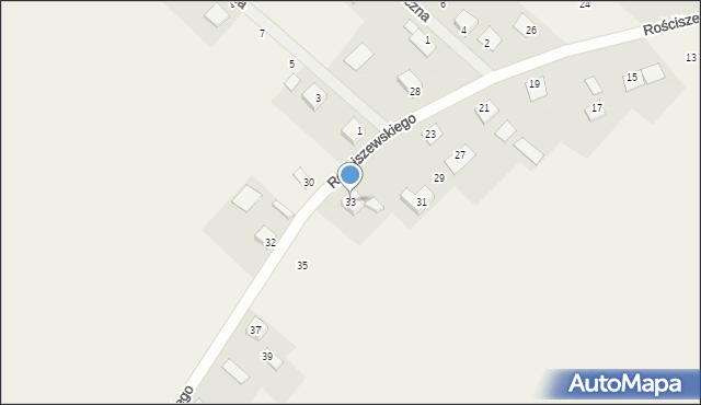 Bądkowo Kościelne, Rościszewskiego Stanisława, 33, mapa Bądkowo Kościelne