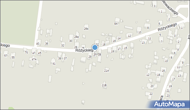 Będzin, Różyckiego Ludomira, 27, mapa Będzin