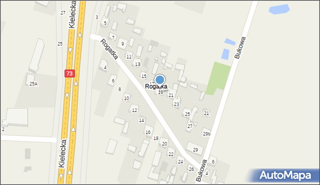 Bilcza, Rogatka, 19, mapa Bilcza