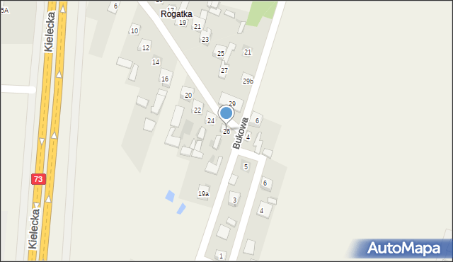 Bilcza, Rogatka, 26, mapa Bilcza