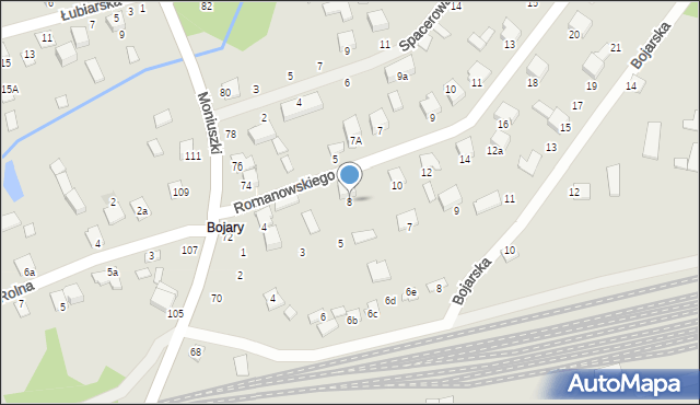 Biłgoraj, Romanowskiego Mieczysława, 8, mapa Biłgoraj