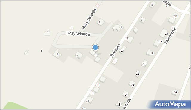 Bogdaszowice, Róży Wiatrów, 5, mapa Bogdaszowice