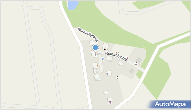 Buk, Romantyczna, 2, mapa Buk