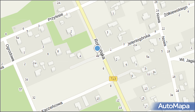 Bukowiec, Rokicińska, 4a, mapa Bukowiec