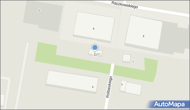 Bydgoszcz, Rolbieskiego Stanisława Jana, 11, mapa Bydgoszczy