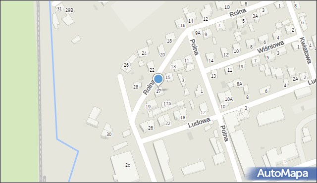 Chodzież, Rolna, 17, mapa Chodzież