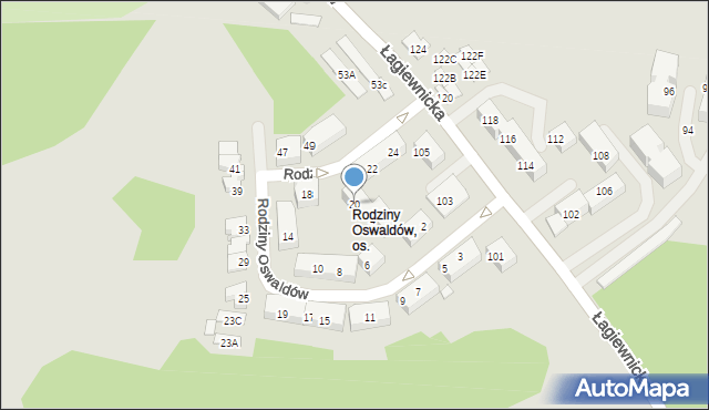 Chorzów, Rodziny Oswaldów, 20, mapa Chorzów