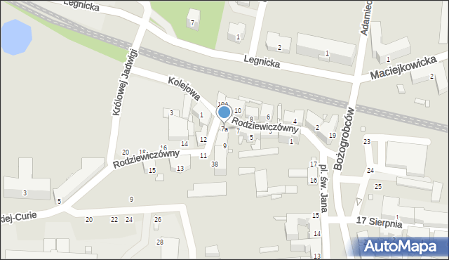 Chorzów, Rodziewiczówny Marii, 7a, mapa Chorzów