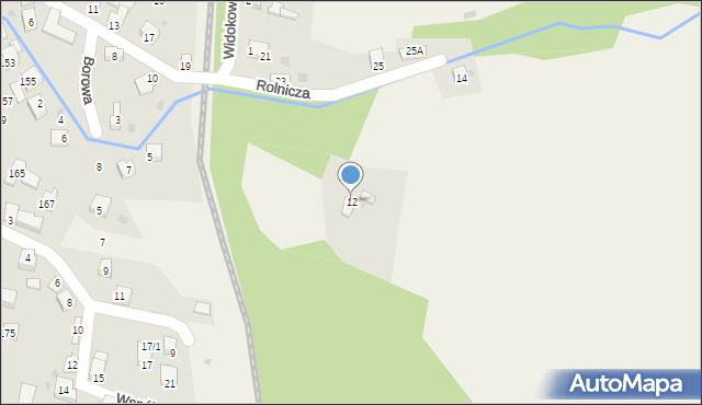 Cisiec, Rolnicza, 12, mapa Cisiec