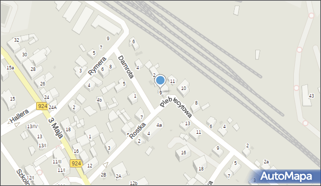 Czerwionka-Leszczyny, Rostka Józefa, dr., 9, mapa Czerwionka-Leszczyny