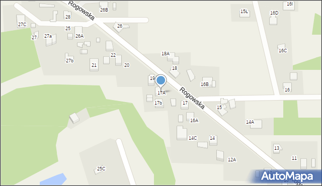 Czyżowice, Rogowska, 17A, mapa Czyżowice