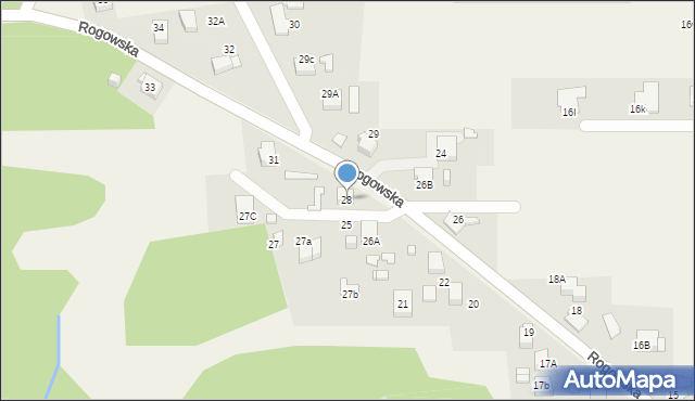 Czyżowice, Rogowska, 28, mapa Czyżowice