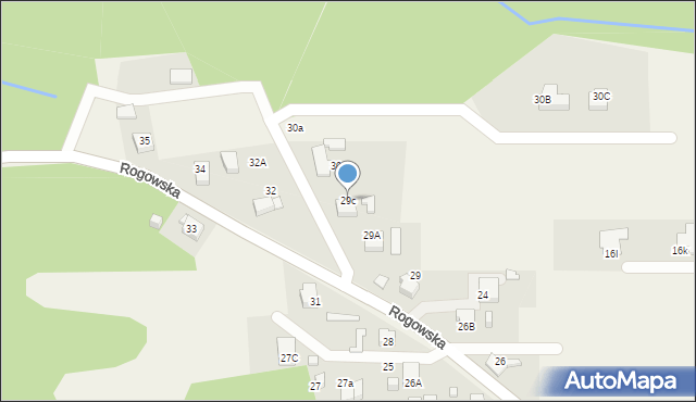 Czyżowice, Rogowska, 29c, mapa Czyżowice