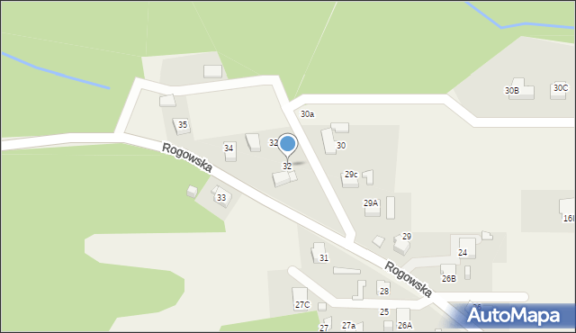 Czyżowice, Rogowska, 32, mapa Czyżowice