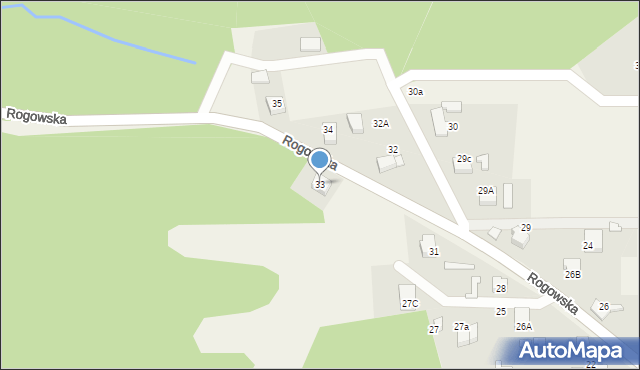 Czyżowice, Rogowska, 33, mapa Czyżowice