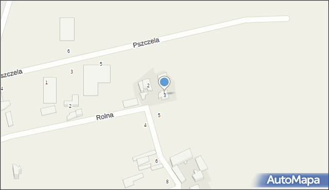 Dąbrowa, Rolna, 3, mapa Dąbrowa