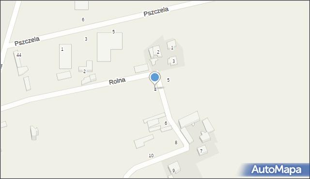 Dąbrowa, Rolna, 4, mapa Dąbrowa
