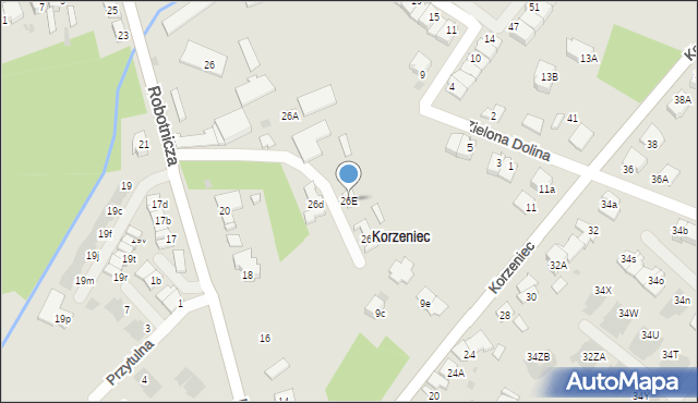 Dąbrowa Górnicza, Robotnicza, 26E, mapa Dąbrowa Górnicza