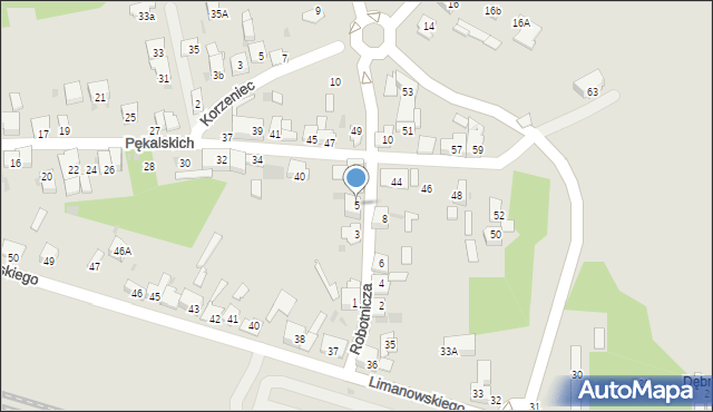 Dąbrowa Górnicza, Robotnicza, 5, mapa Dąbrowa Górnicza