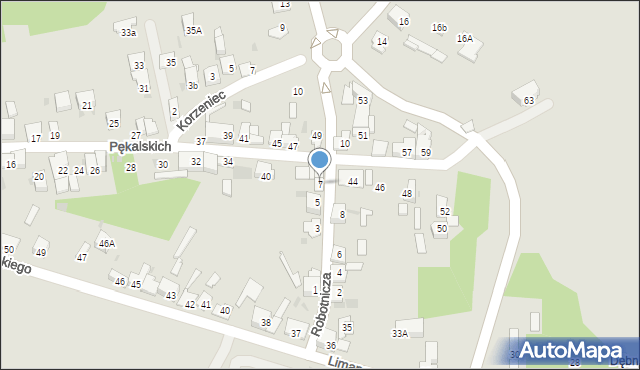Dąbrowa Górnicza, Robotnicza, 7, mapa Dąbrowa Górnicza