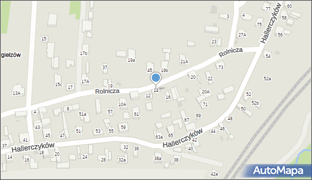 Dąbrowa Górnicza, Rolnicza, 14, mapa Dąbrowa Górnicza