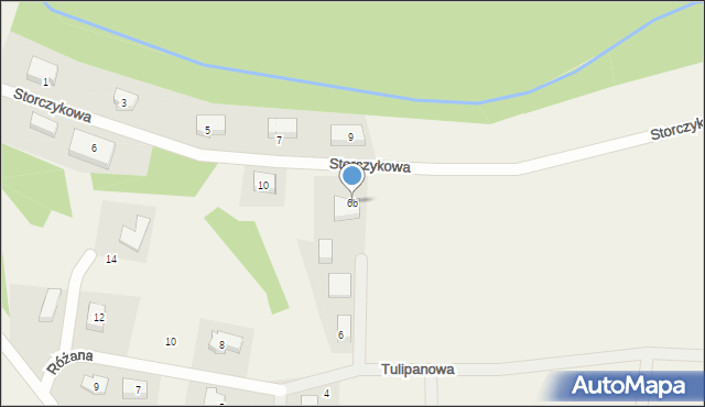 Dankowo, Różana, 6b, mapa Dankowo