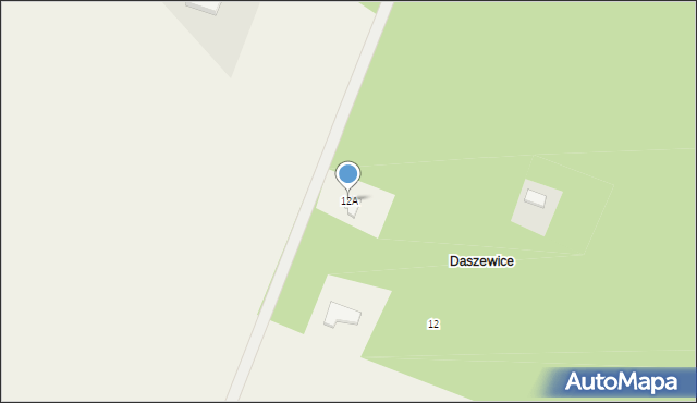 Daszewice, Rogalińska, 12A, mapa Daszewice