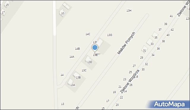 Daszewice, Rogalińska, 13E, mapa Daszewice