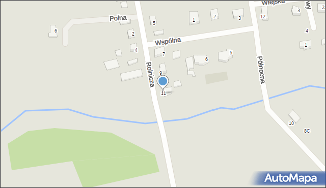 Dębno, Rolnicza, 11, mapa Dębno