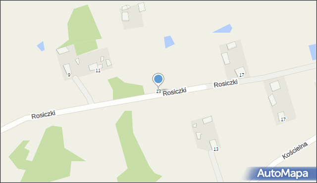 Dubeczno, Rosiczki, 13, mapa Dubeczno