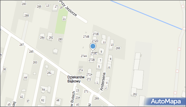 Dziekanów Leśny, Rolnicza, 272C, mapa Dziekanów Leśny