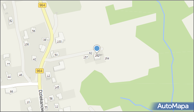 Dziekanowice, Rondo Piekarza Tadeusza, 162, mapa Dziekanowice