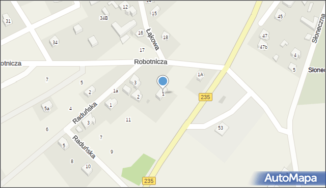 Dziemiany, Robotnicza, 1, mapa Dziemiany