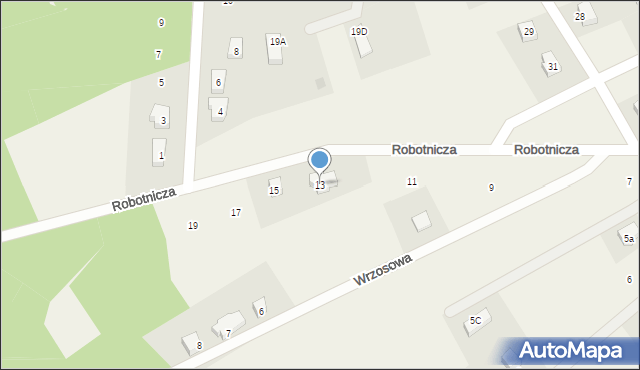 Dziemiany, Robotnicza, 13, mapa Dziemiany