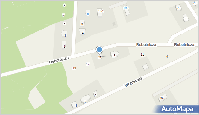 Dziemiany, Robotnicza, 15, mapa Dziemiany