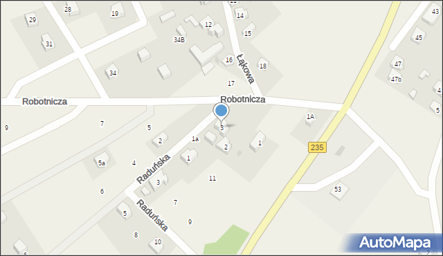 Dziemiany, Robotnicza, 3, mapa Dziemiany