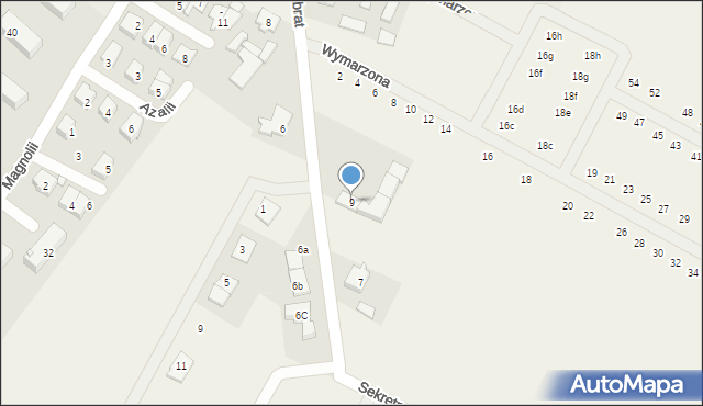 Falenty Nowe, Rozbrat, 9, mapa Falenty Nowe