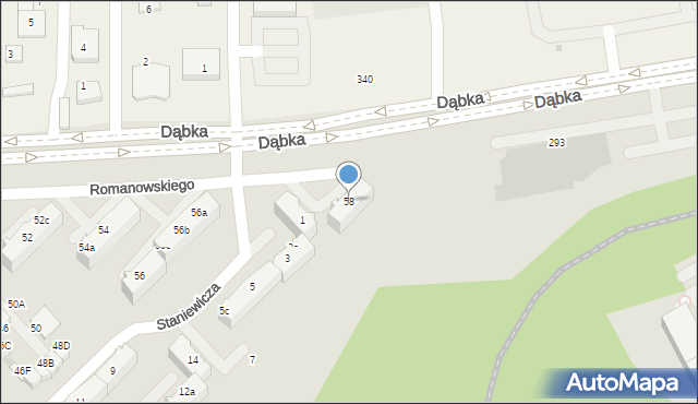 Gdynia, Romanowskiego Bolesława, kmdr., 58, mapa Gdyni