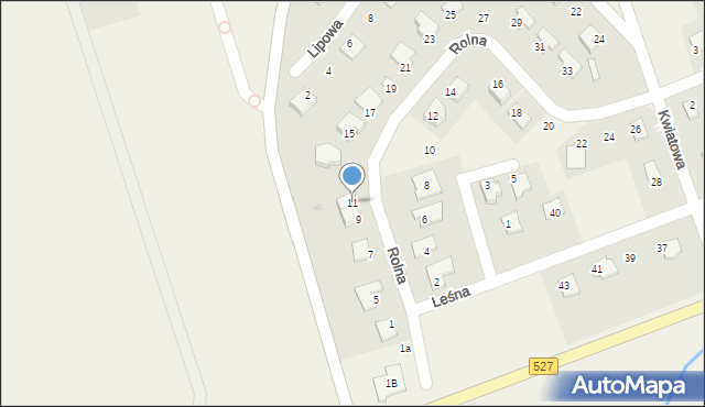 Giedajty, Rolna, 11, mapa Giedajty