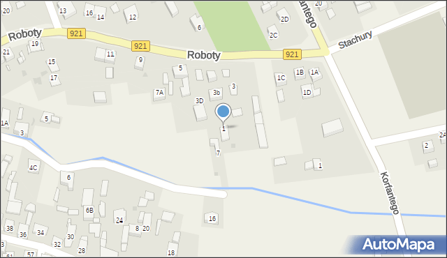 Gierałtowice, Roboty, ks., 1, mapa Gierałtowice