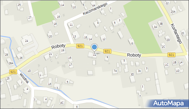 Gierałtowice, Roboty, ks., 11, mapa Gierałtowice