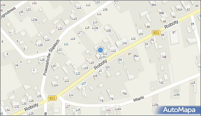 Gierałtowice, Roboty, ks., 114, mapa Gierałtowice