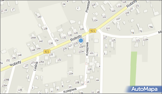 Gierałtowice, Roboty, ks., 123, mapa Gierałtowice