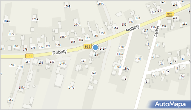 Gierałtowice, Roboty, ks., 143, mapa Gierałtowice
