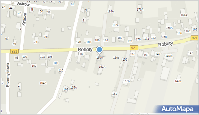 Gierałtowice, Roboty, ks., 159A, mapa Gierałtowice